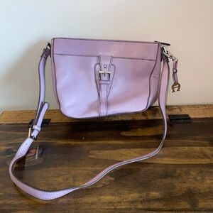 Etienne Aigner Leather Lavender Crossbody Purse NWT